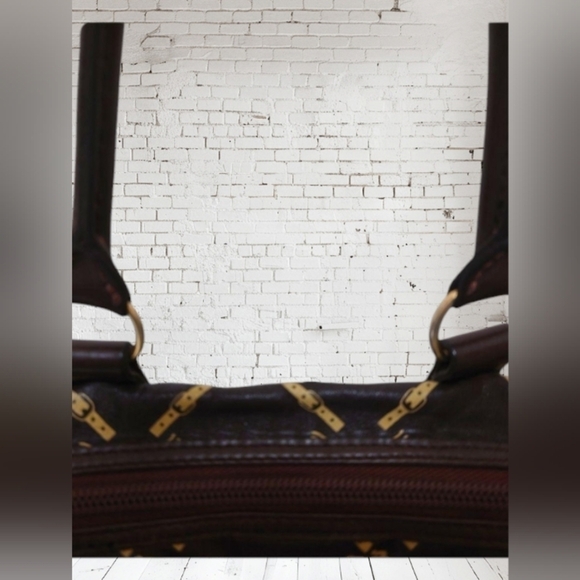 Longchamp Leather Boston Bag Brown - Picture 9 of 17